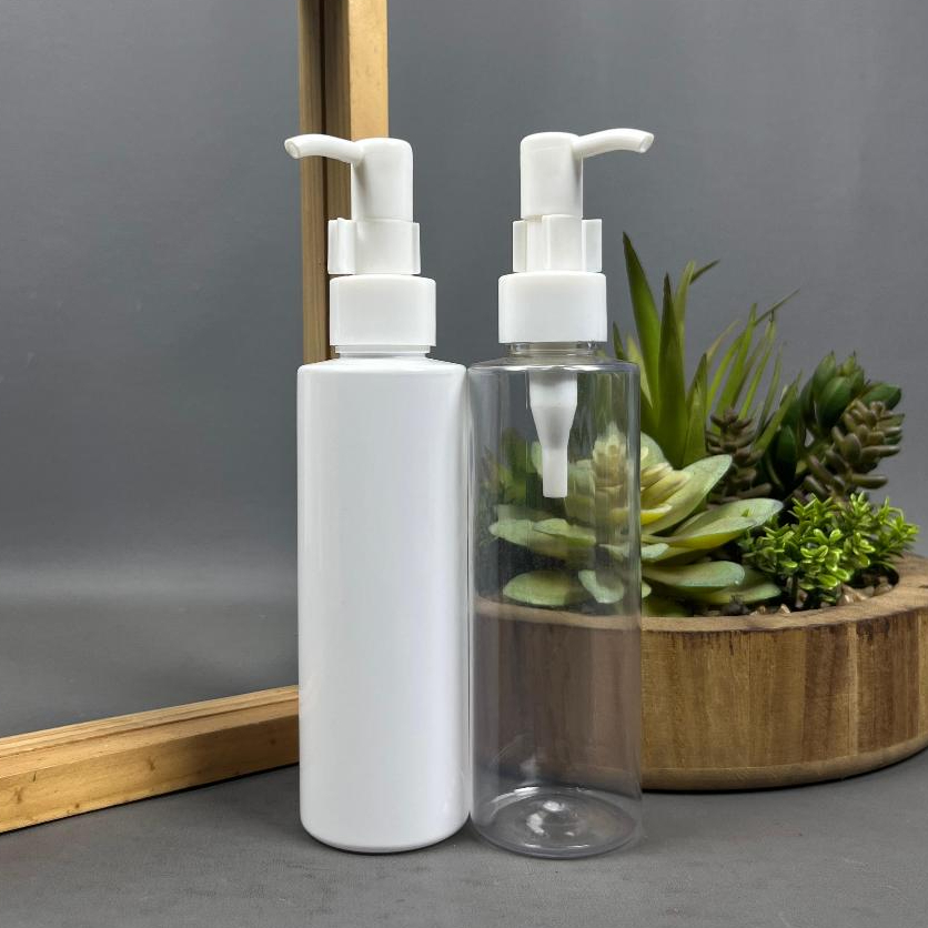 Botol Pump 150 ML PET / Botol Pump Clip Oil Putih 150 Ml RF / Botol Lotion Pump 150 ML / Botol Sabun