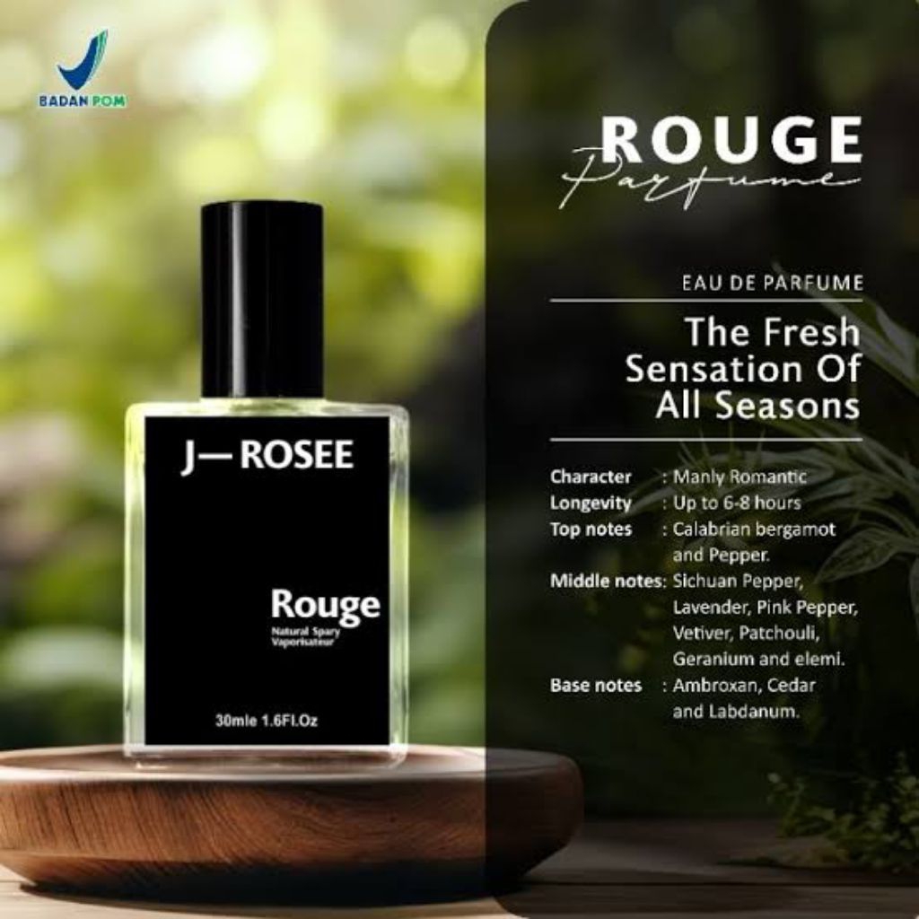 Jayrosse Rouge Parfum pria tahan lama 30ml Parfum Jayrosse Rouge