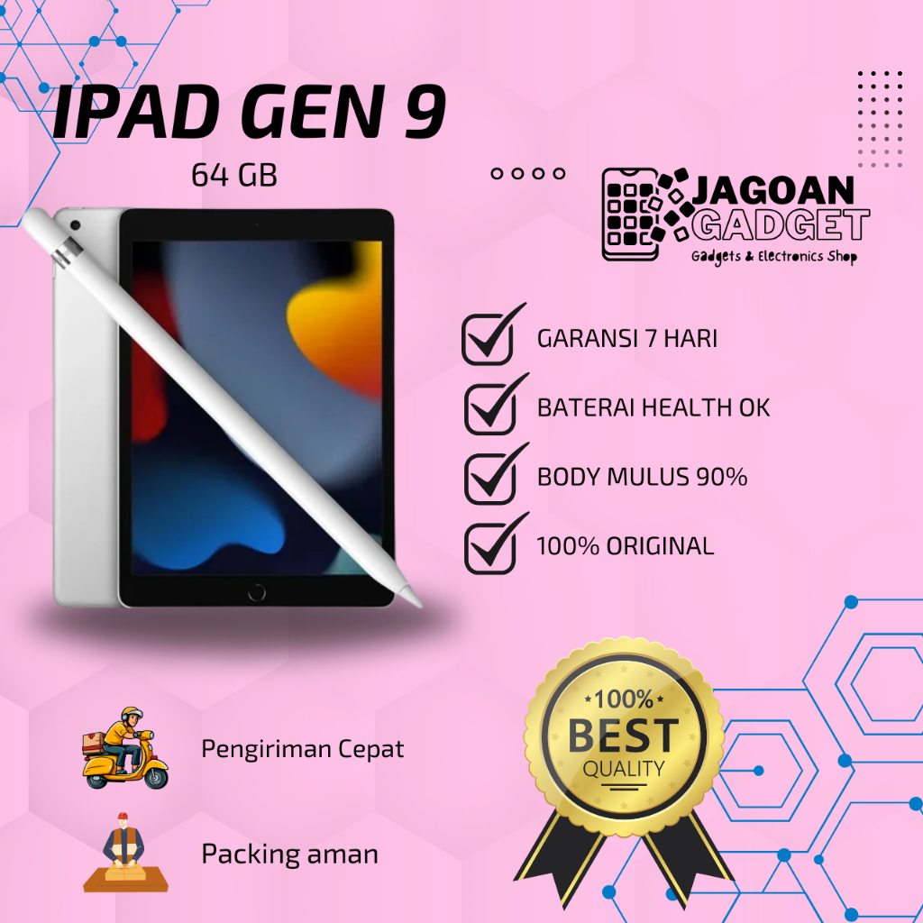 iPad 9 64GB Gen 9 Wifi Only Second Original | JAGOAN GADGET