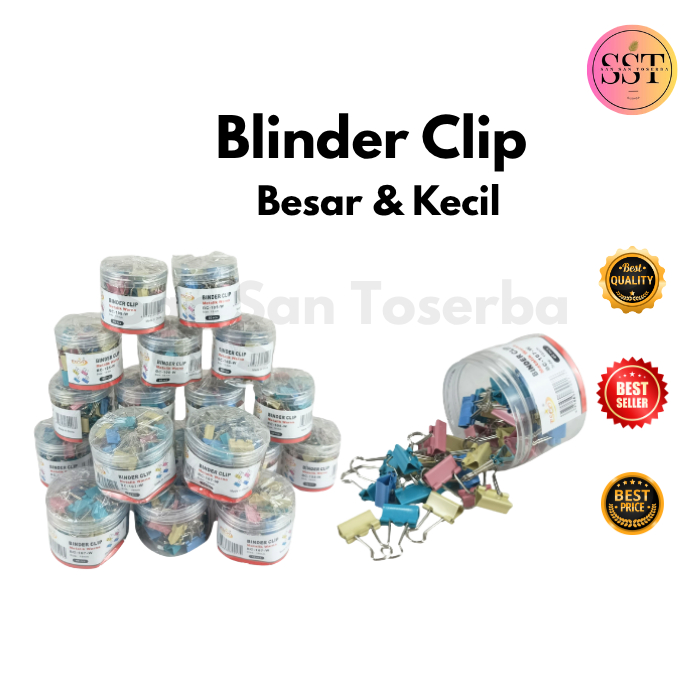 

[SST] Binder Clip Besar & Kecil/Klip Penjepit Kertas (REJECT)