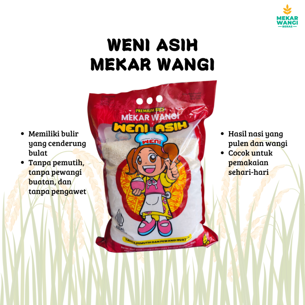 

BERAS WENIASIH MEKAR WANGI 5KG