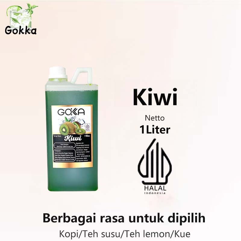 

Gokka Kiwi Syarup 1l - Sirup Kiwi Gokka - Halal