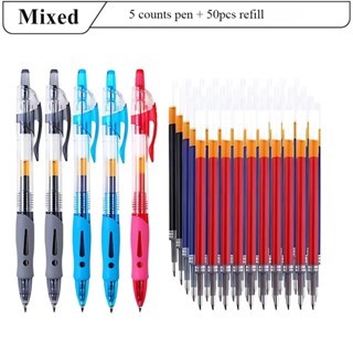 

55Pcs Warna Yang Dapat Dihapus Pena Netral 0.5mm Merah/hitam/gesekan Gesekan Mudah Untuk Menggosok Panas Yang