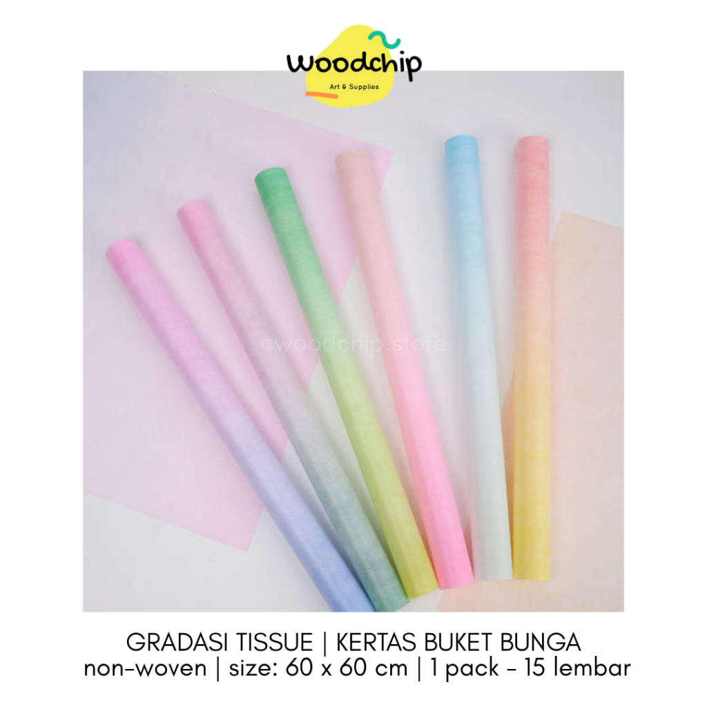 

[PACK] TISSUE GRADASI | KERTAS BUKET BUNGA BOUQUET NON-WOVEN KERTAS KADO WRAPPING PAPER HAMPERS