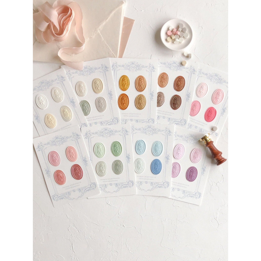 

(CLG) Amarylis Palette - 1 Pcs Wax Seal Coin Instan Siap Pakai HS21 / Segel undangan wax seal DIY / Hampers / Souvenir / Hadiah / Hiasan / art & Craft / candle wax seal coin langsung tempel sudah include double tape
