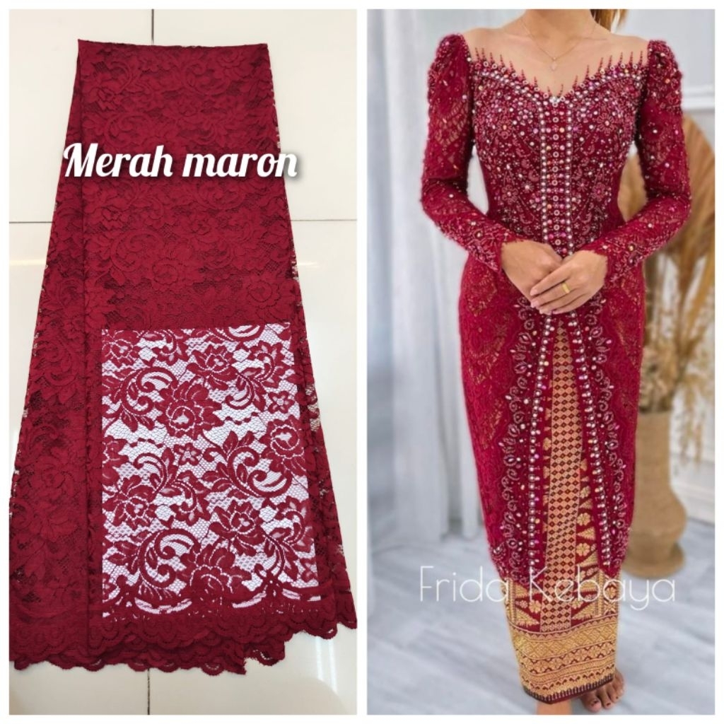 KEBAYA BAHAN Semi Prancis premium