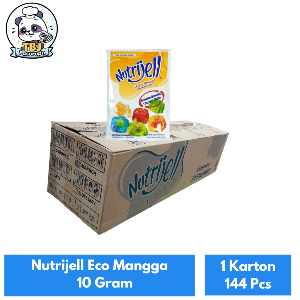 

Nutrijell Eco Mangga 10 Gram Kemasan 1 Karton Isi 144 Pcs