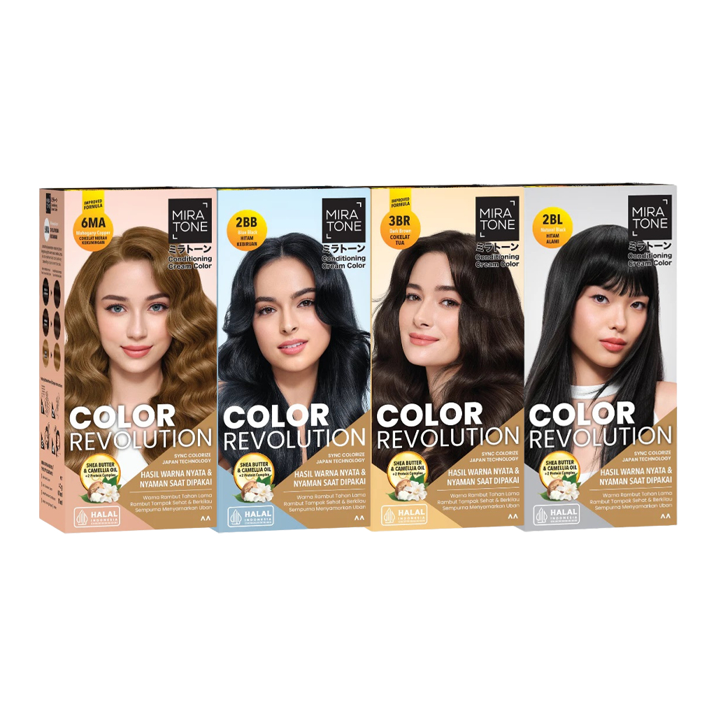 Miratone Conditioning Cream Color | Pewarna Semir Rambut Permanen