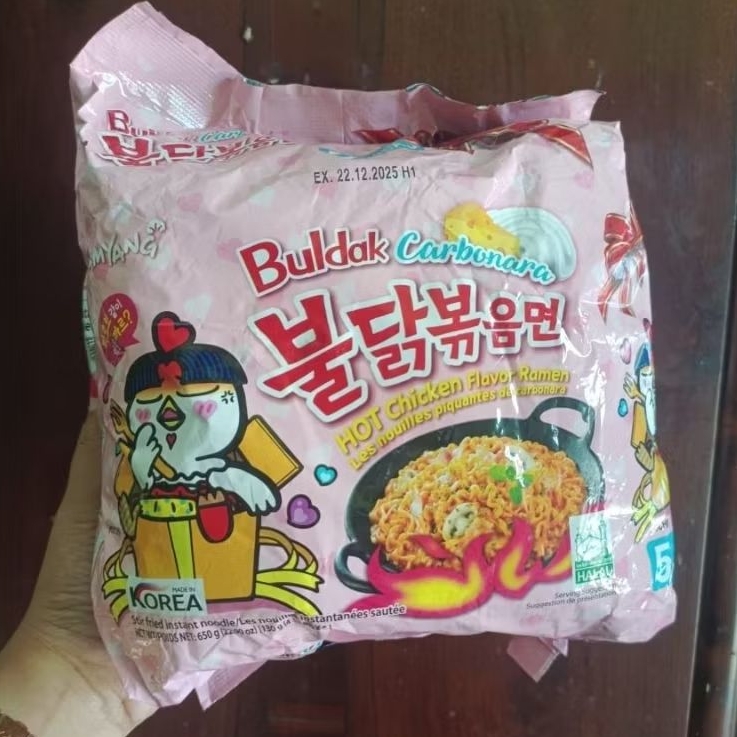 

mie ramen buldak carbonara isi 5