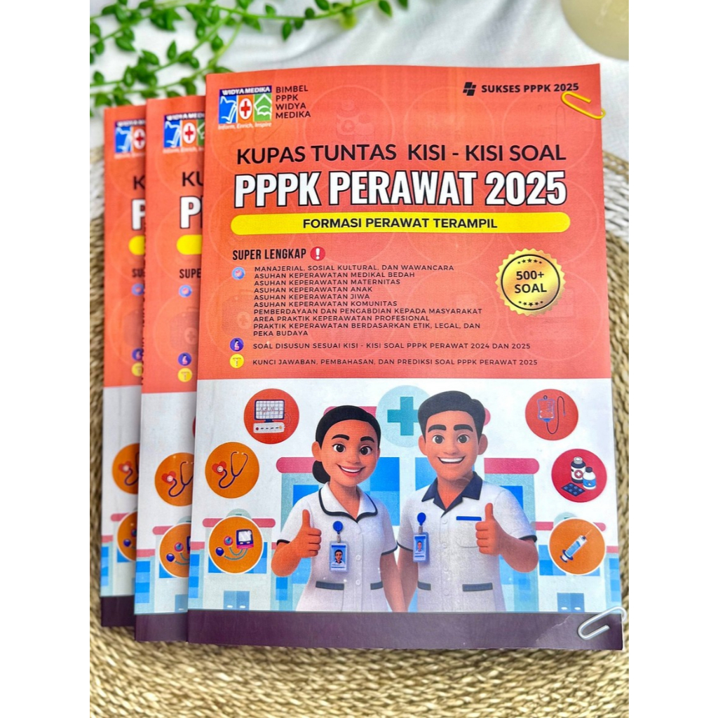 Buku Kupas Tuntas Kisi-Kisi Soal PPPK Perawat 2025