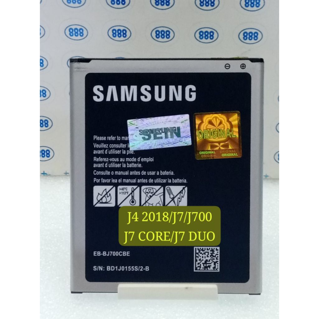 BATERAI BATRE SAMSUNG J4 2018/J7 DUO/J7 CORE/J7 J700 2015 EB BJ700CBC ORIGINAL