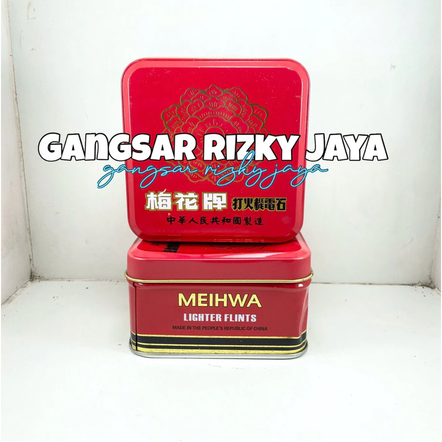 [GIJ] - (1 kaleng) BATU KOREK API / FLINT MEIHWA / SUNFLOWER 1 kaleng ORIGINAL