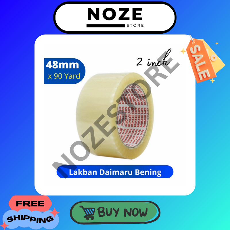 

Daimaru Lakban Bening 48mm x 90 Yard Transparan