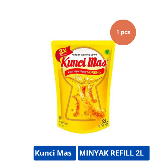 

TOKO BITAKU - KODE A || KUNCI MAS - Minyak Goreng Refill 2L / Minyak Goreng Pouch 2 liter