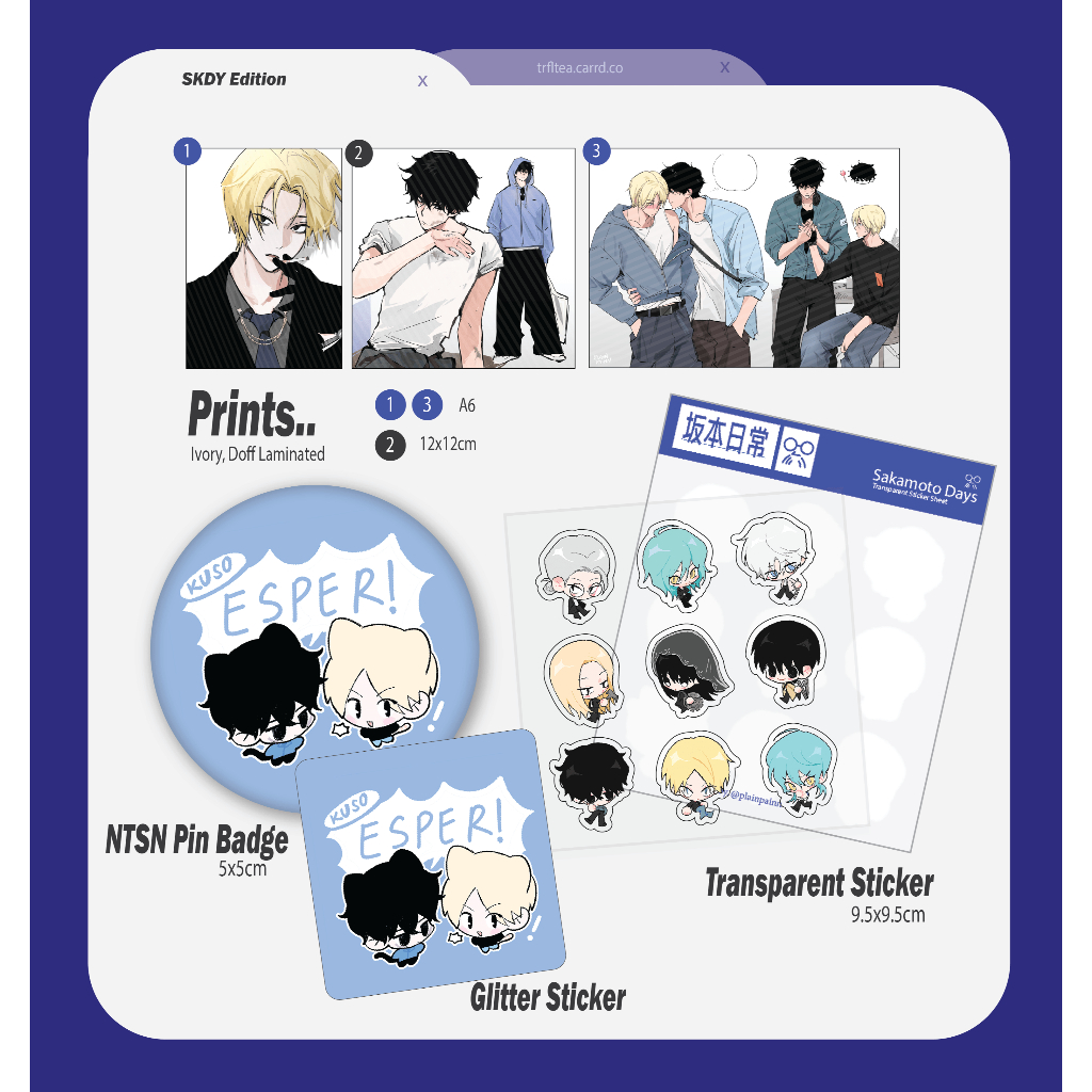 

[SKDY] Various Products (Prints, Badge, Sticker)
