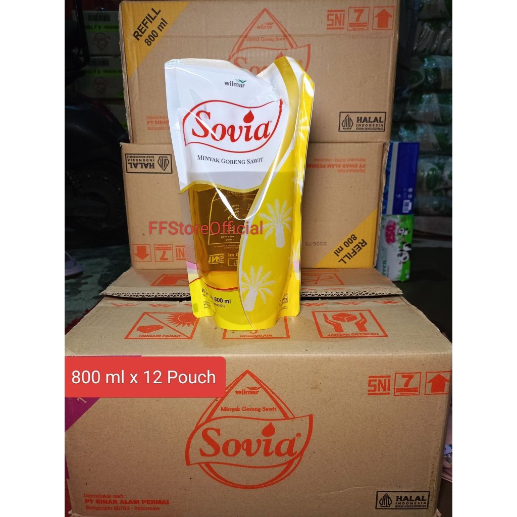 

SOVIA Minyak Goreng 800ml x 12 Pouch