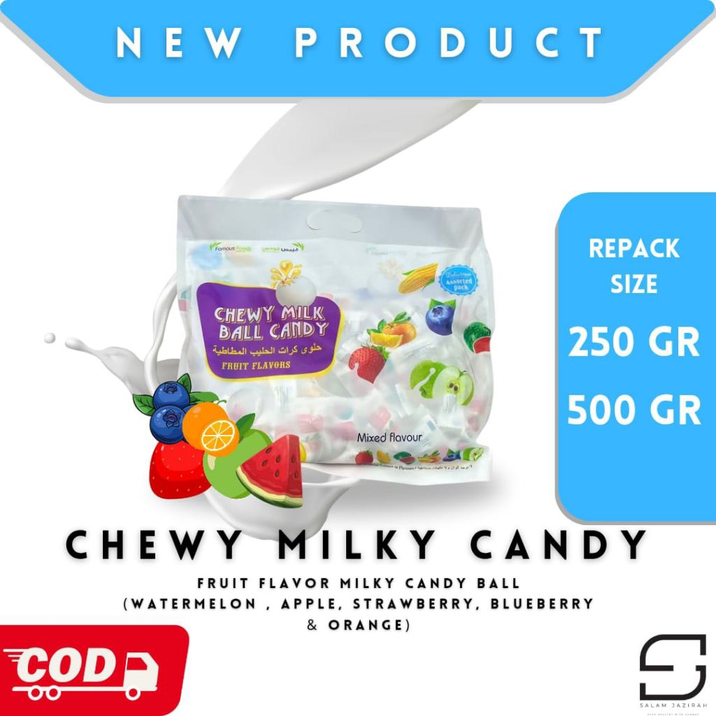 

Chewy Milky Candy || Permen Lunak || Permen Jelly || Permen Buah || Permen Mewah || Original || Best Seller