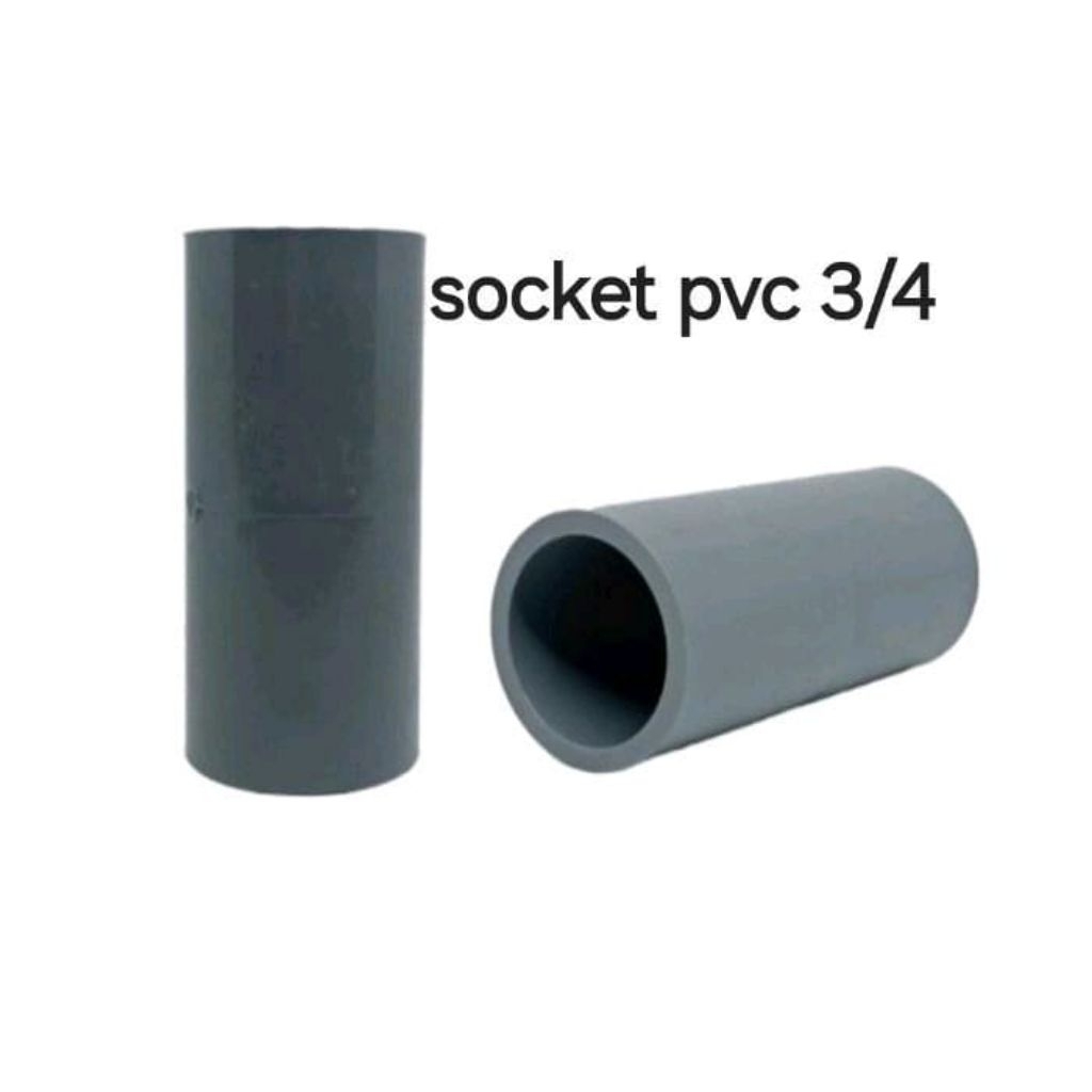 Socket pvc 3/4 inch Socket Paralon 3/4" Sambungan Pipa Paralon 3/4 Sok PVC