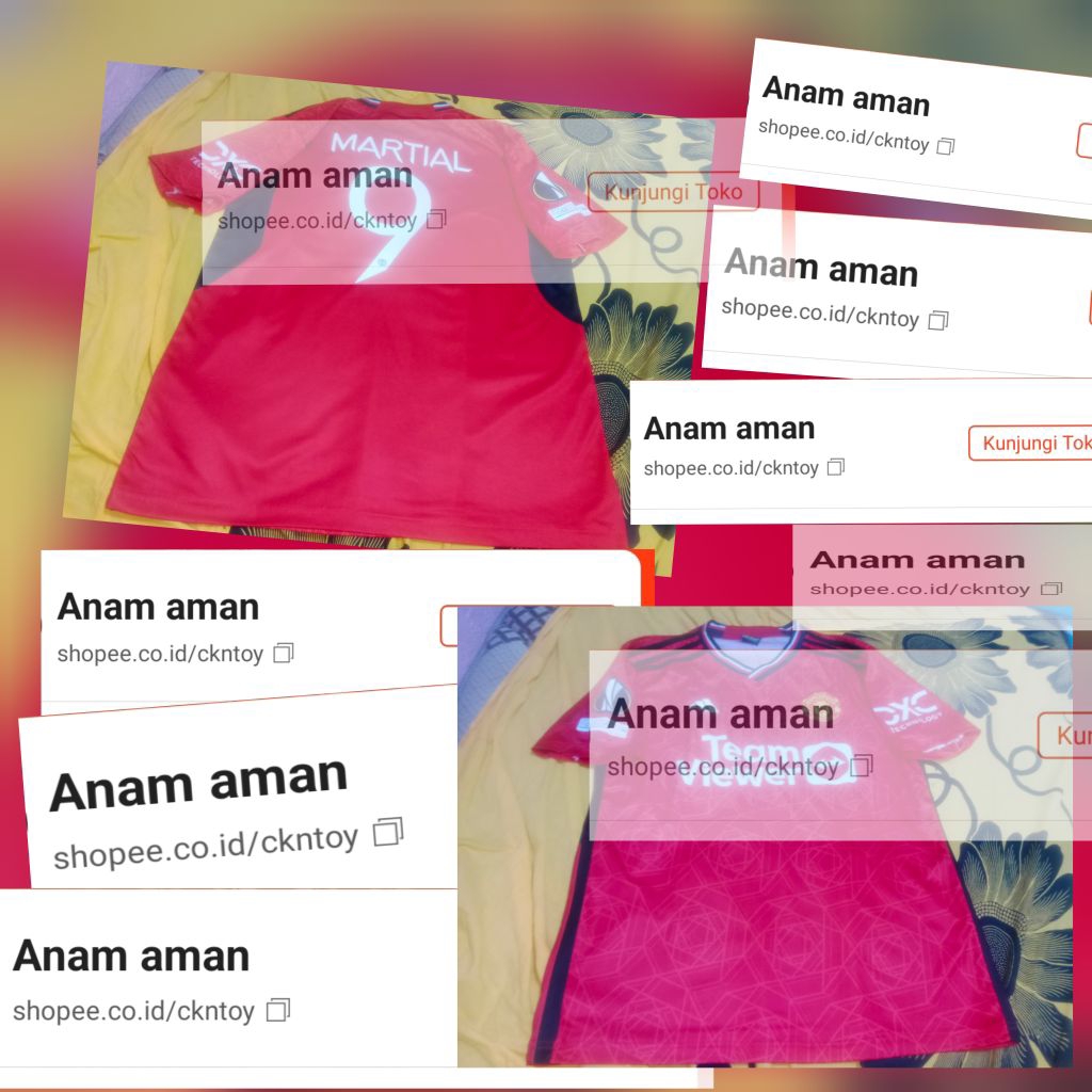 wajib baca deskripsi jersey second ukuran L lokal printing Manchester United atas nama Martial nomor