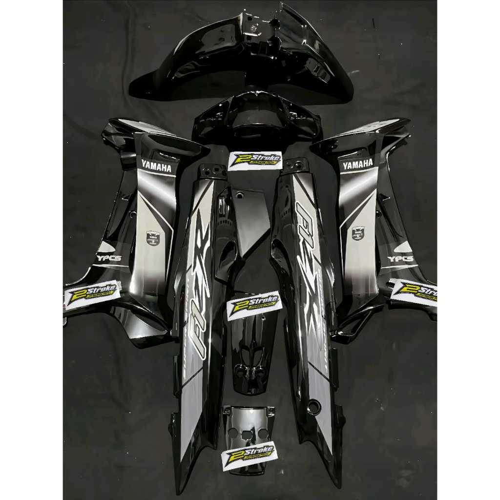 STRIPING FIZR CUSTOM MALAYSIA HITAM SILVER FIZ R