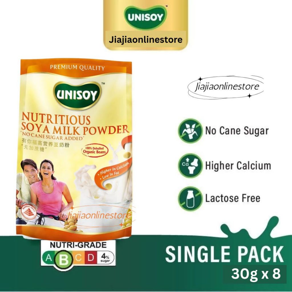 

Unisoy Nutritious Soya Milk Powder No Cane Sugar Added Susu Kedelai