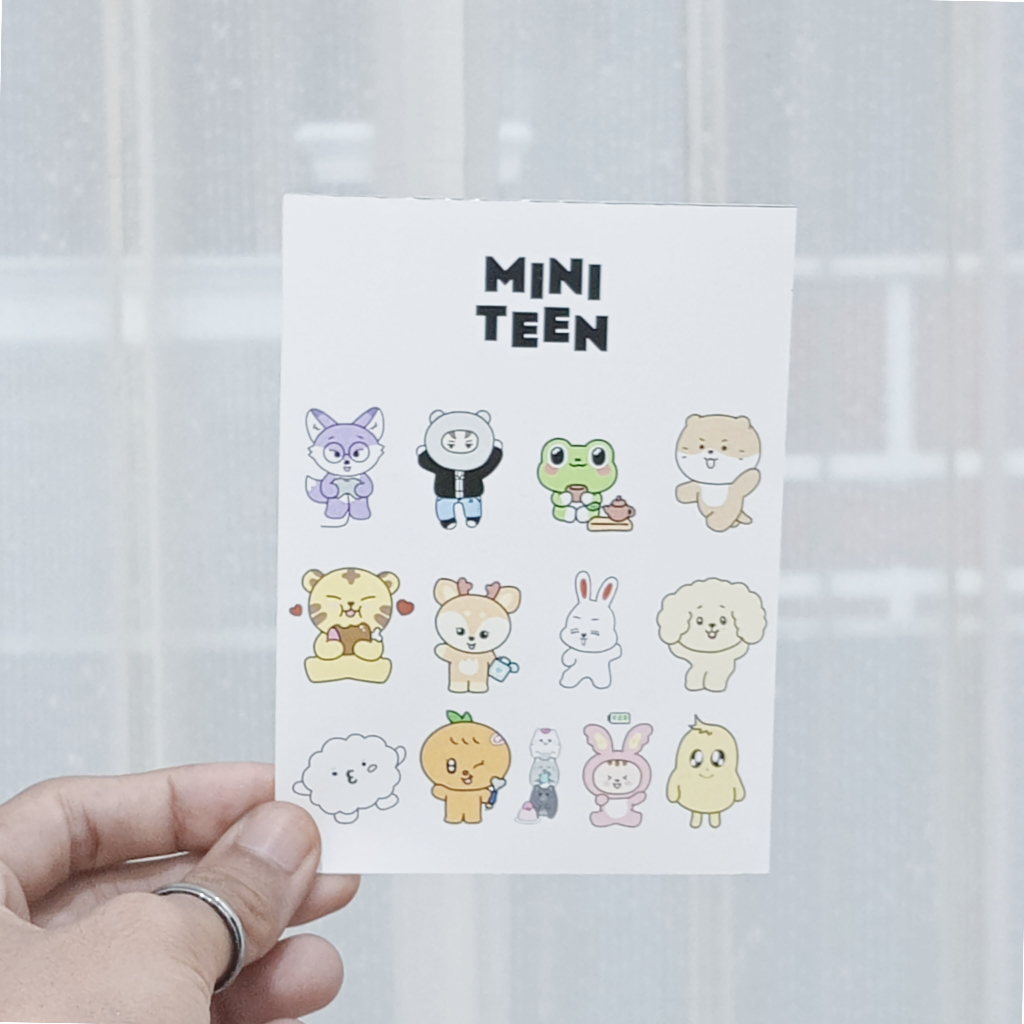 

Stiker Mini Teen / Stiker Seventeen / Stiker SVT/ Carats / Stiker Karakter K-Pop
