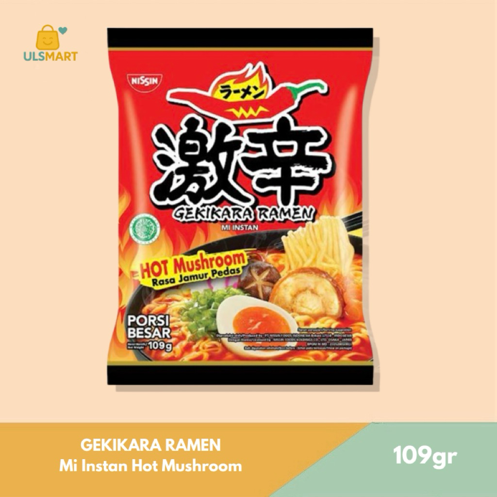 

GEKIKARA RAMEN Mi Instan Hot Mushroom 109 g