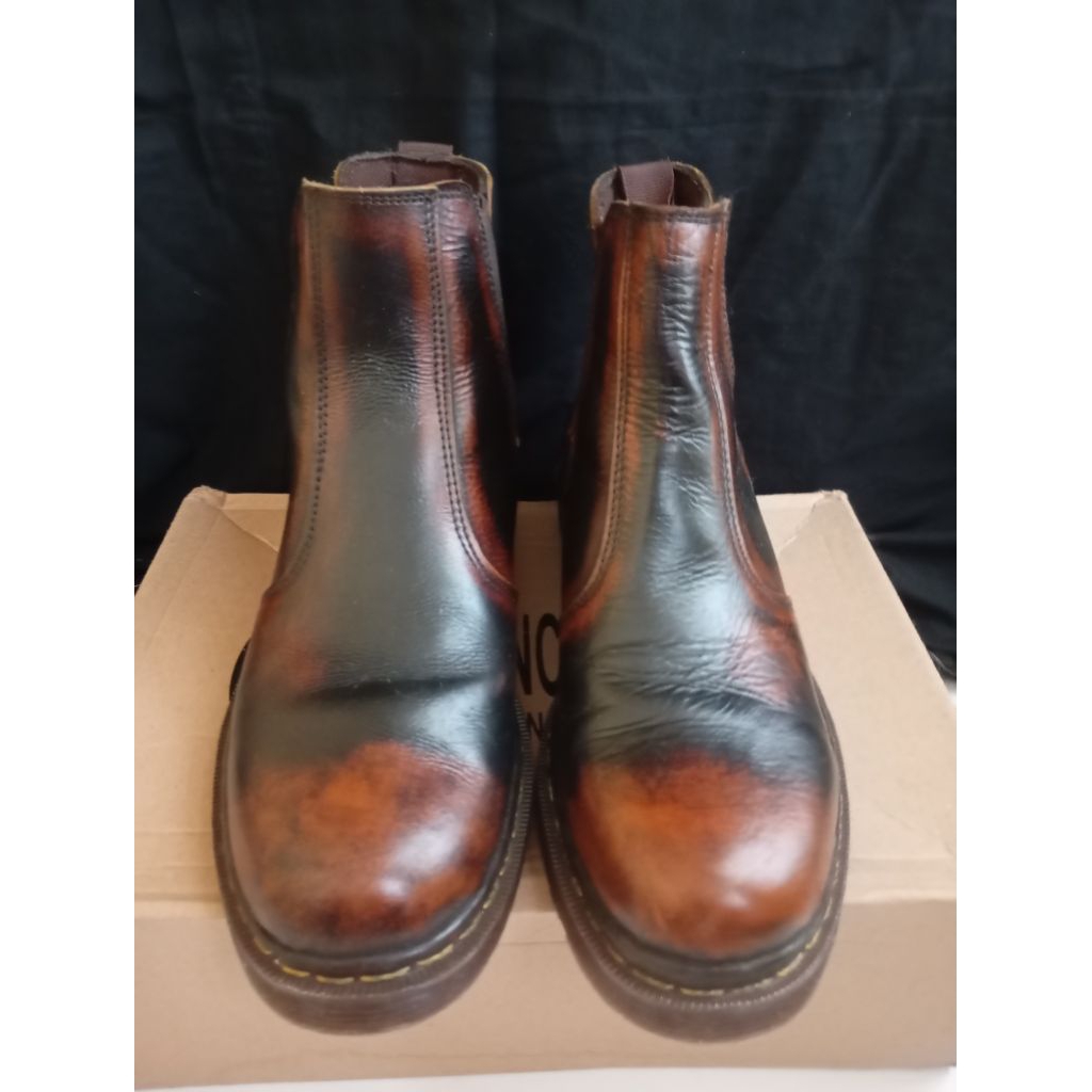 Sepatu Boot Pria Kulit Brand DC (second blum pernah dipakai) 42 (insole 26,5-27cm)