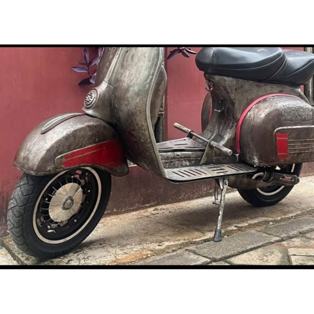 Paket Ban Velg Ring 12 Scarlet Tubeless Vespa Classic