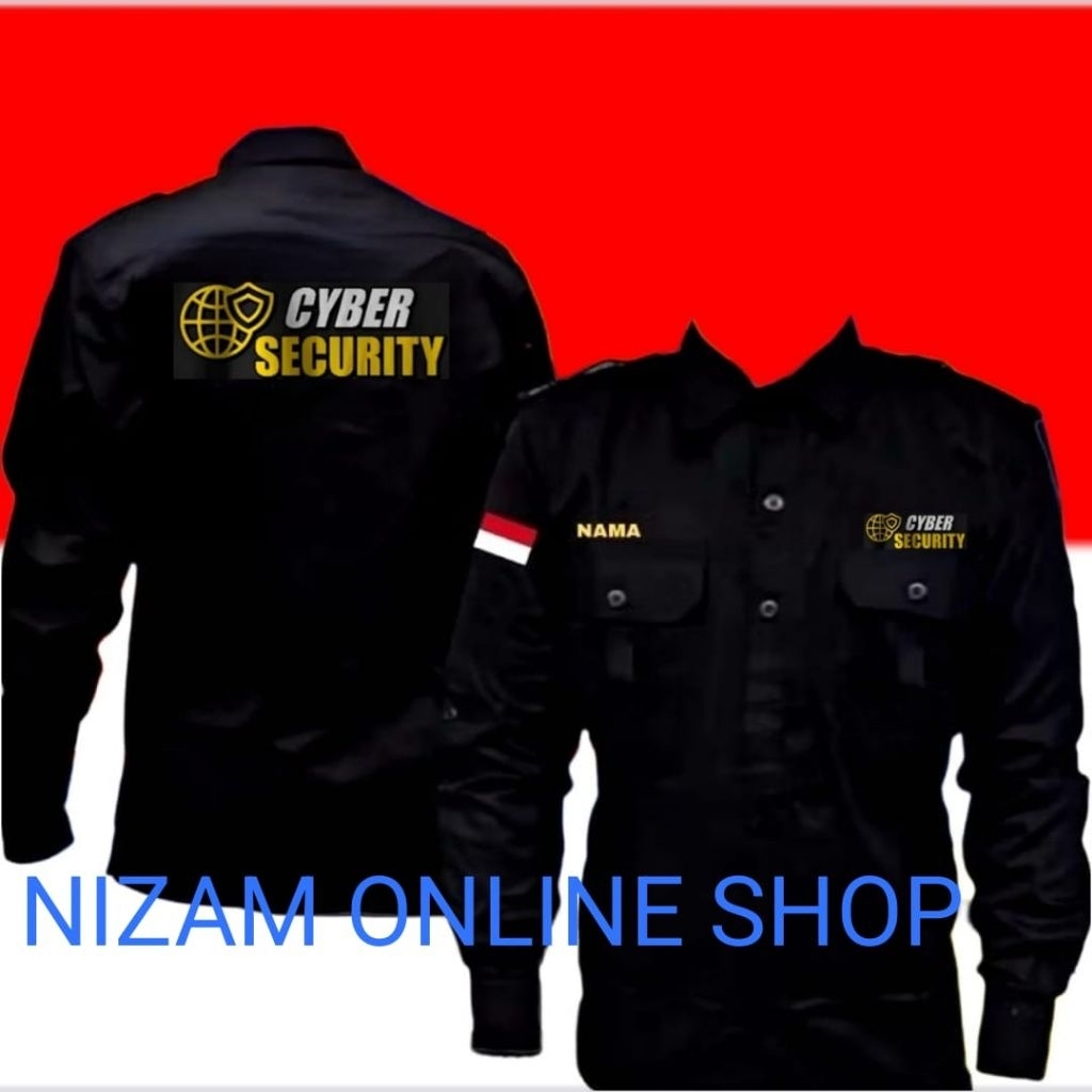 Kemeja Cyber security Baju cyber security seragam cyber security baju dinas cyber security pdh cyber