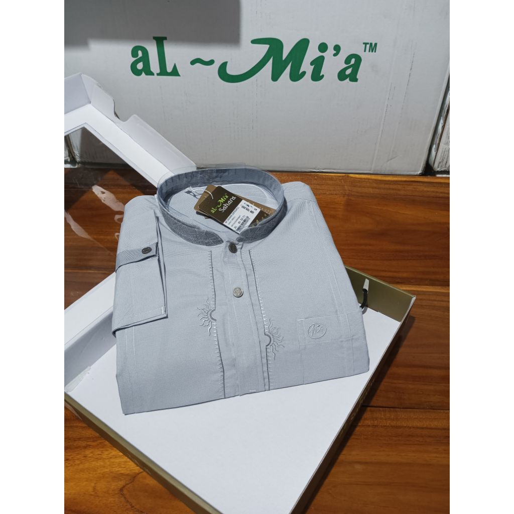 baju Koko almia mt Sahara /baju Koko almia panjang 100% almia original