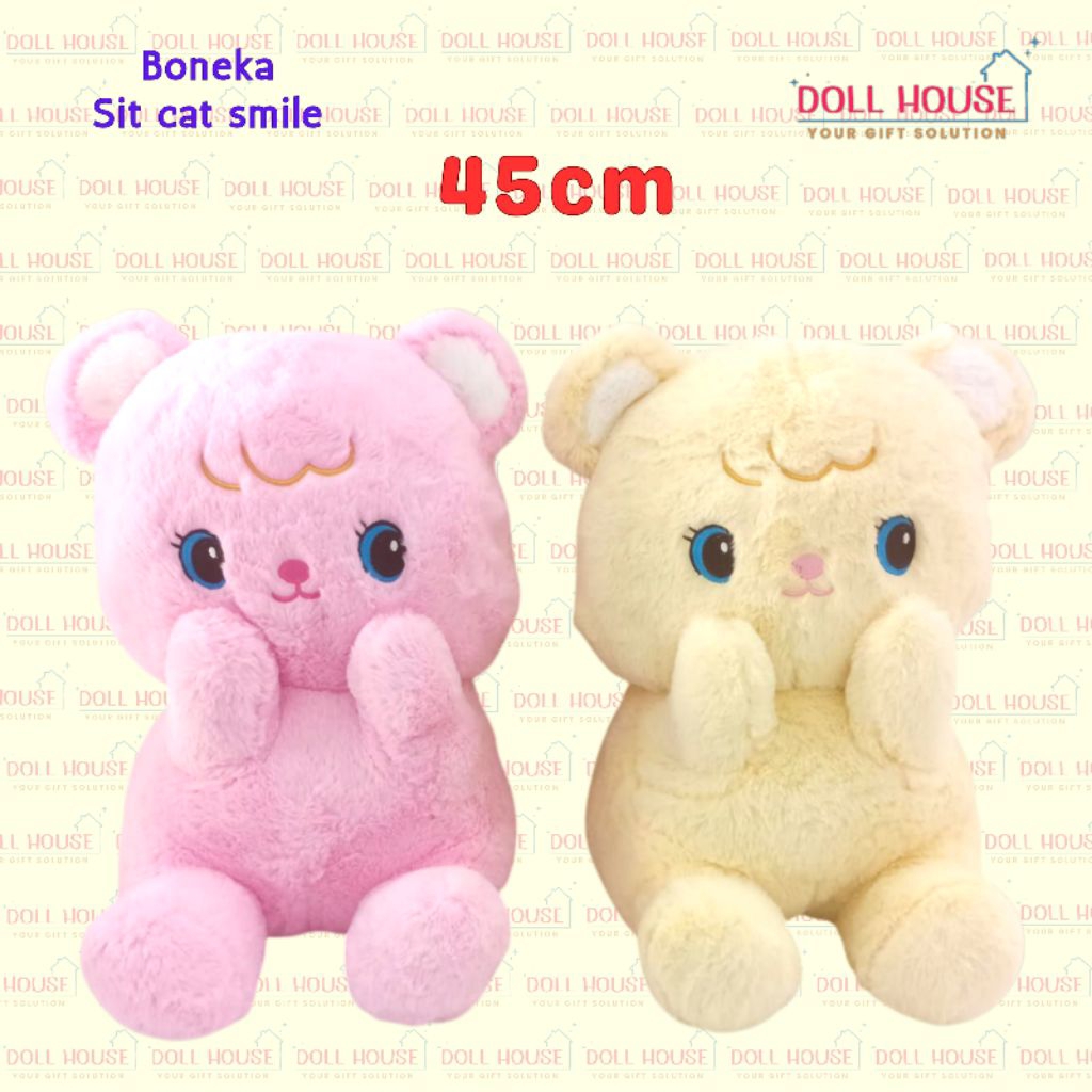 Boneka Kucing Bulu / Boneka Kucing Cute / Boneka Cat Cute / Boneka Meow / Boneka Miau Miau