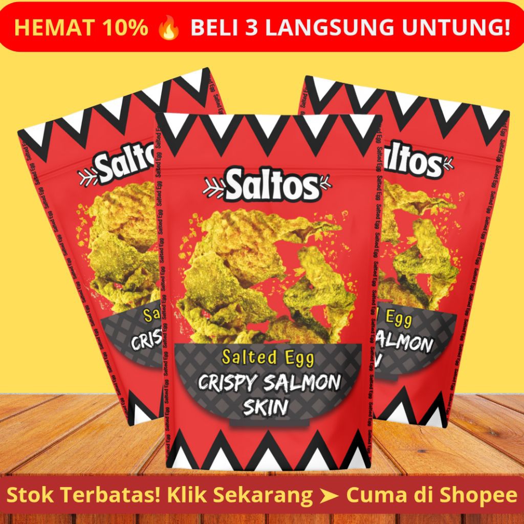 

Bundling 3 Saltos Salmon Skin – Lebih Hemat & Renyah!