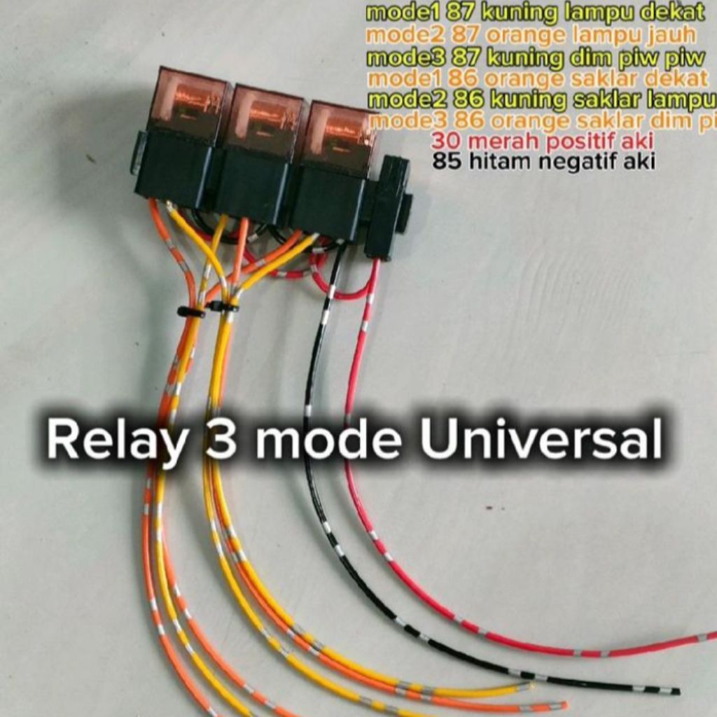 Relay Set 24V Untuk Lampu Klakson Relay Set 24 Volt Mobil Trus Bus Relay 24 Volt