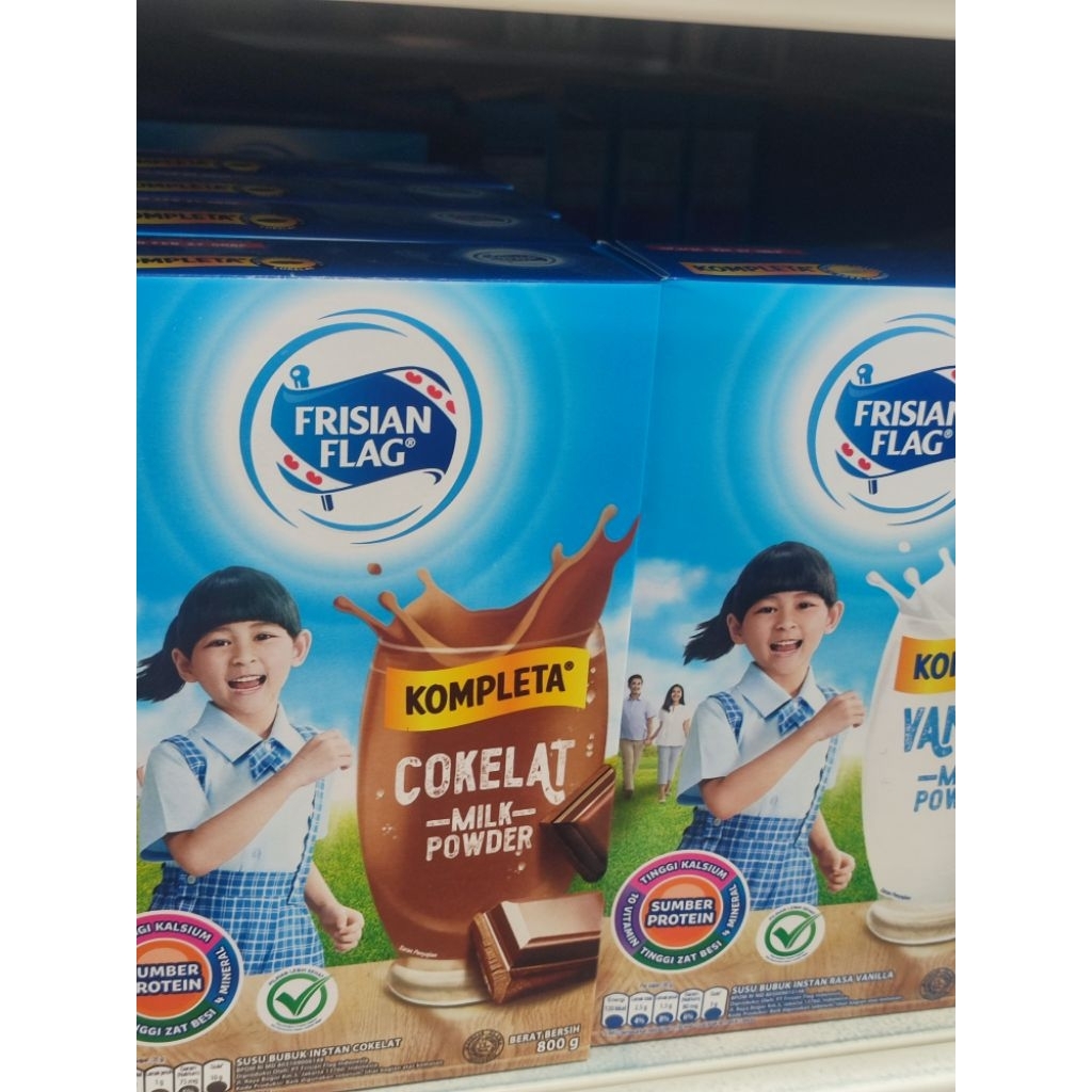 

susu bubuk frisian flag kompleta/ kotak 800gr