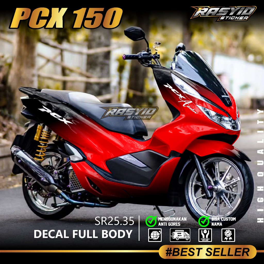 COD Sticker Decal Full Body Honda PCX 150 Tahun 2017 2018 2019 2020 Sticker Full Body PCX 150 Advent