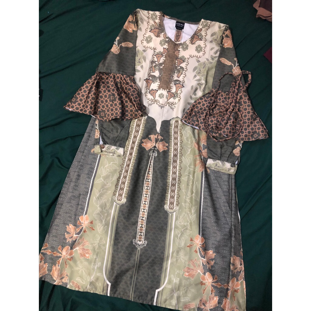 Atasan tunik kamima hijau ukuran s