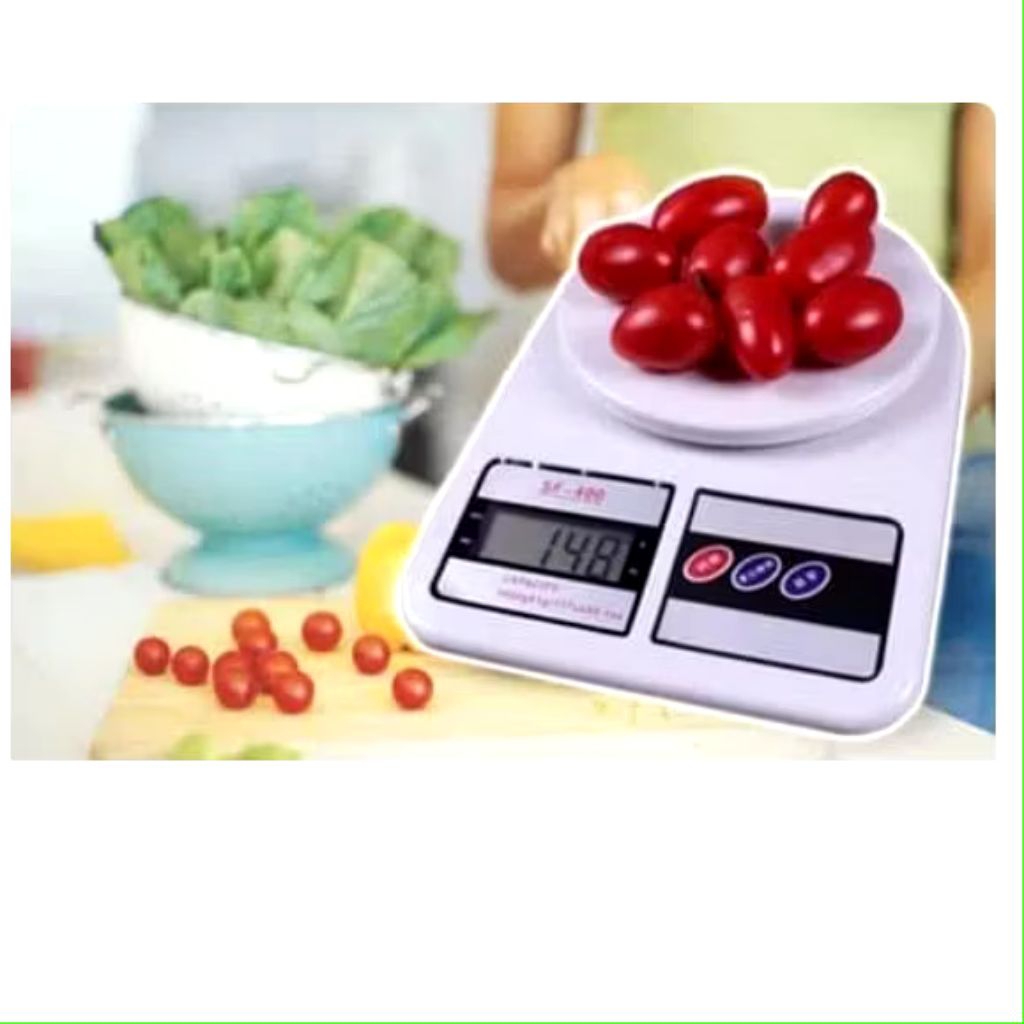 Scale Kitchen Timbangan Dapur Digital SF 400 Max 10 KG Bahan Kue camry  Timbangan
