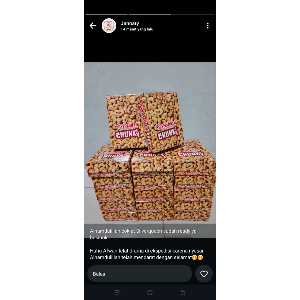 

Silverqueen murah 26 gram 1 pack