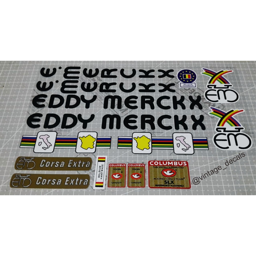 sticker sepeda EDDY MERCKX corsa extra