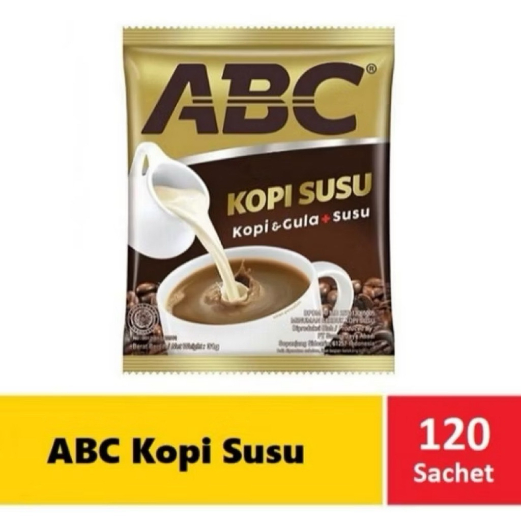 kopi ABC susu & mocca 1Dus isi 120 sachet x 30gram