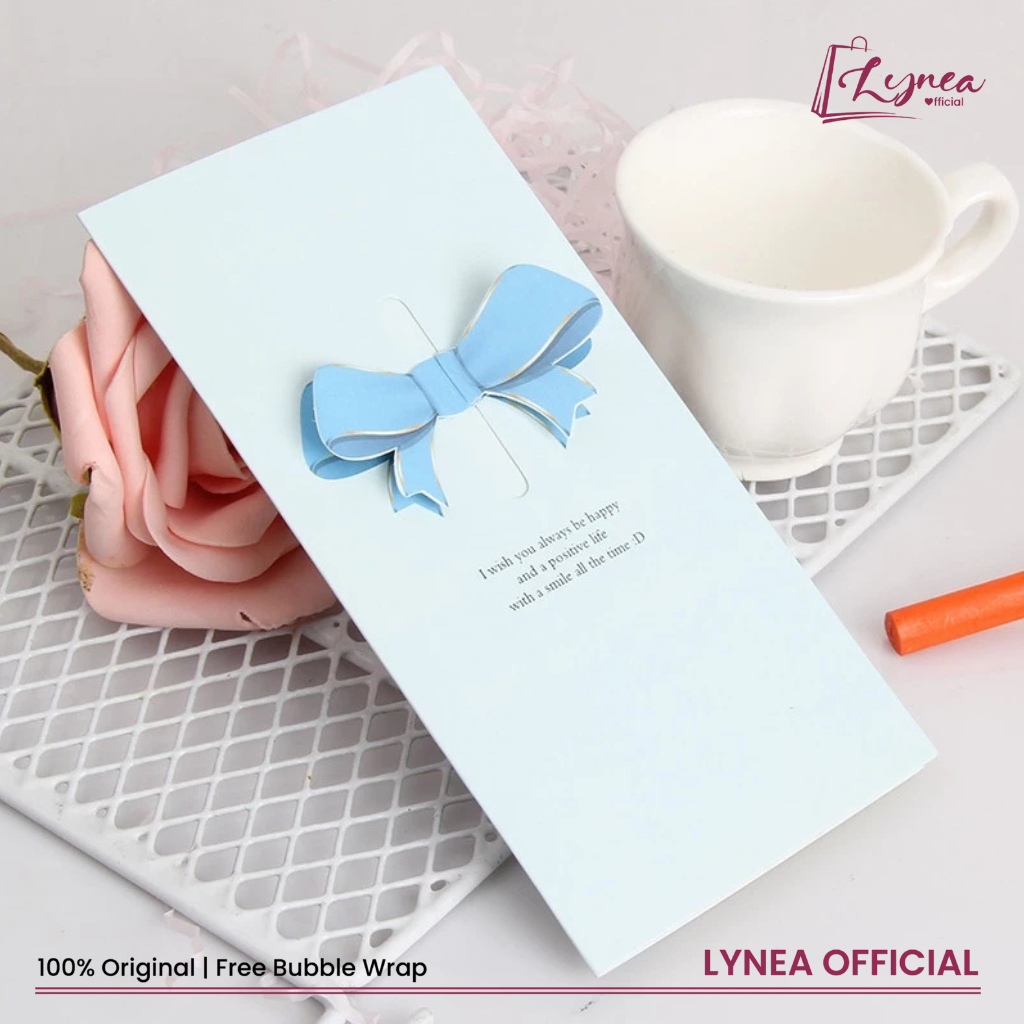 [EXCLUSIVE] Kartu Ucapan Kosong 3D Kupu Sayap Hati / Blank Greeting Card Ala Korea jsayu - Free Jasa