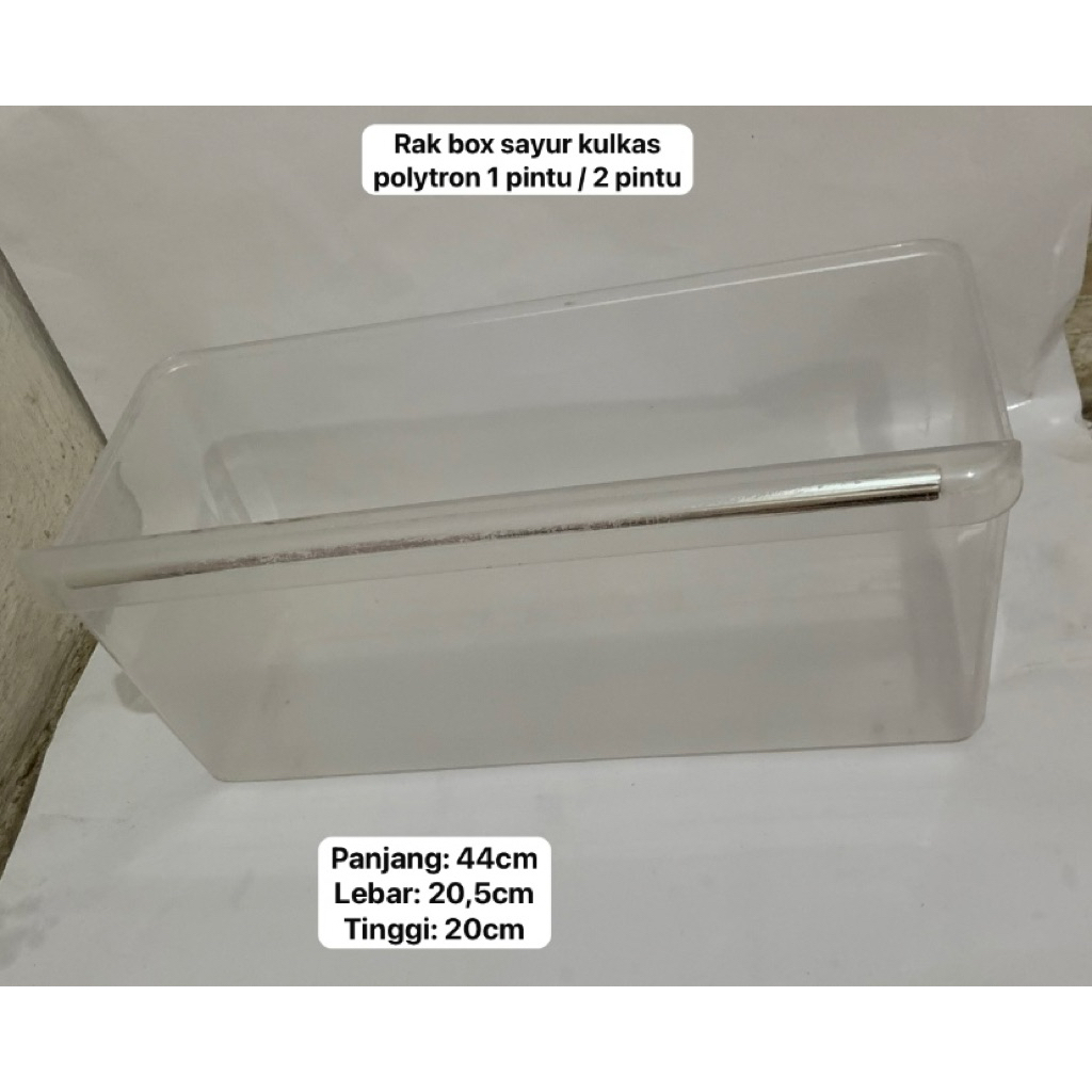RAK BOX SAYUR KULKAS POLYTRON 1 PINTU / 2 PINTU SECOND / BEKAS ORIGINAL | RAK KULKAS POLYTRON TERMUR