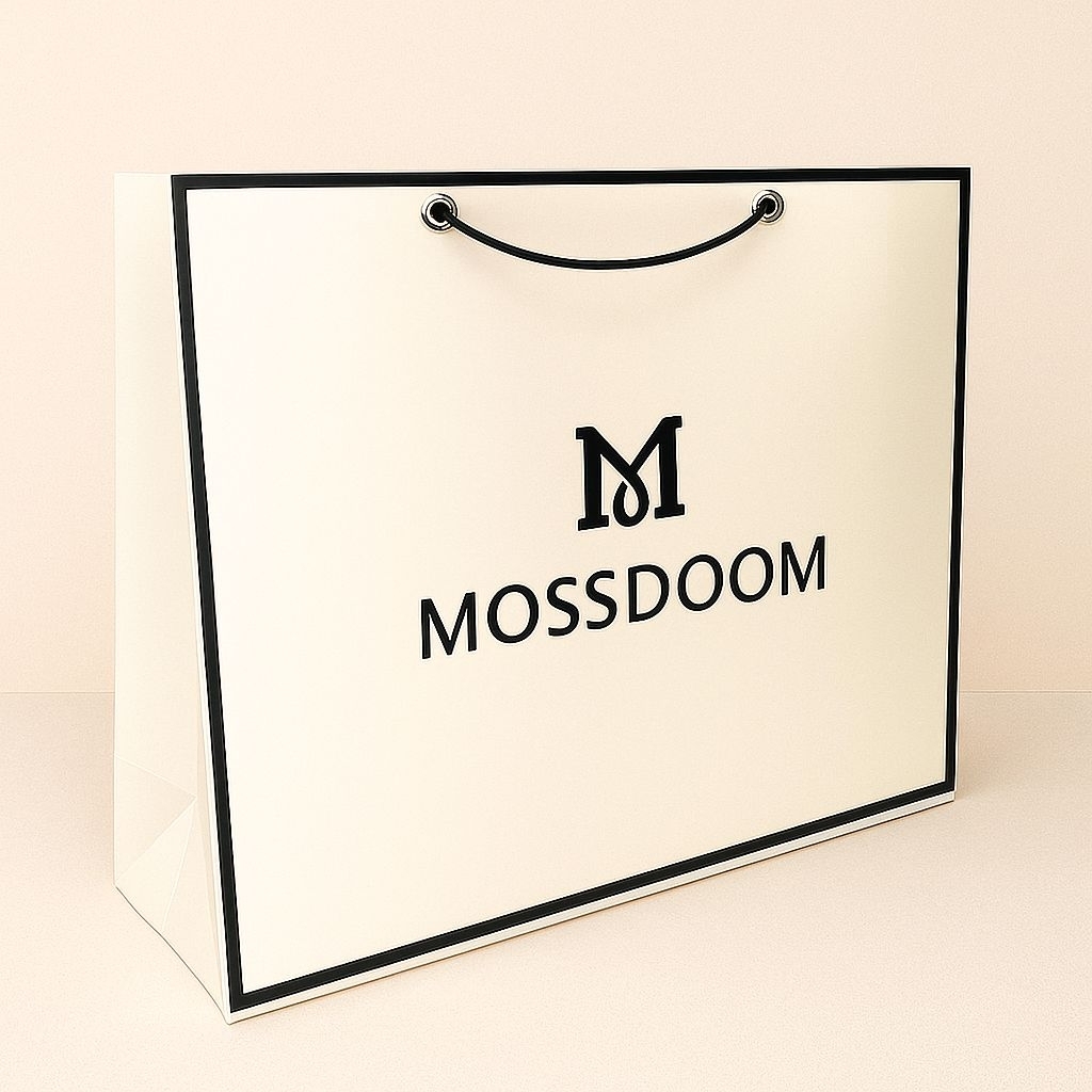 

Paperbag MOSSDOOM – Tas Kado Elegan Branded Premium Putih Hitam Murah banget