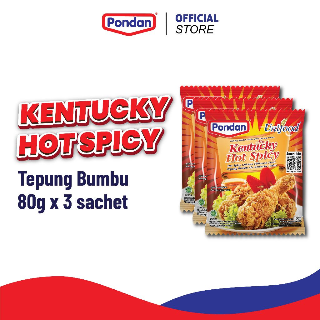 

Pondan Unifood Kentucky Hot Spicy 80g (3 Pcs) EXPIRED FEBRUARI 2026