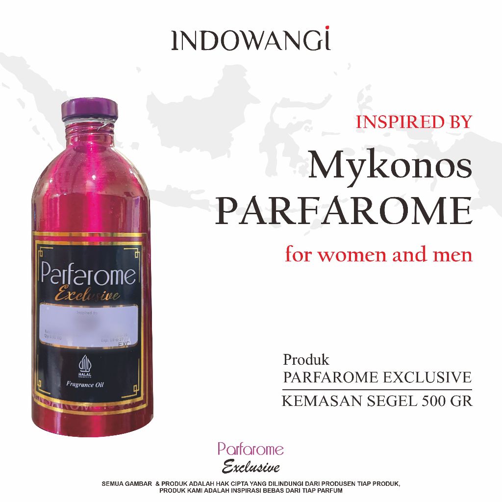 Bibit Parfum MYKONOS  by PARFAROME EXCLUSIVE Kemasan Segel 500GR