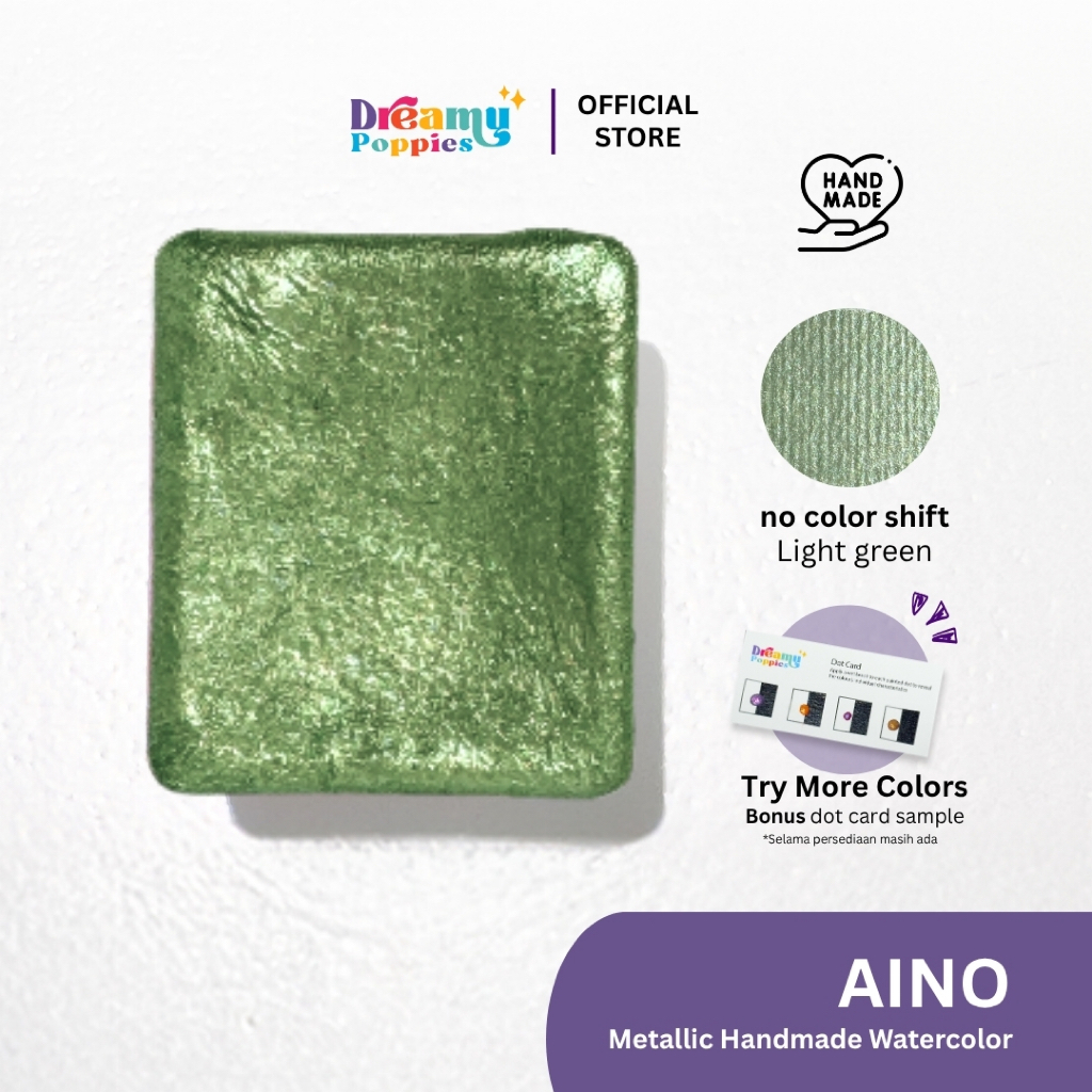 

Dreamy Poppies Aino Genshin Impact Inspired Handmade Mettalic Watercolor