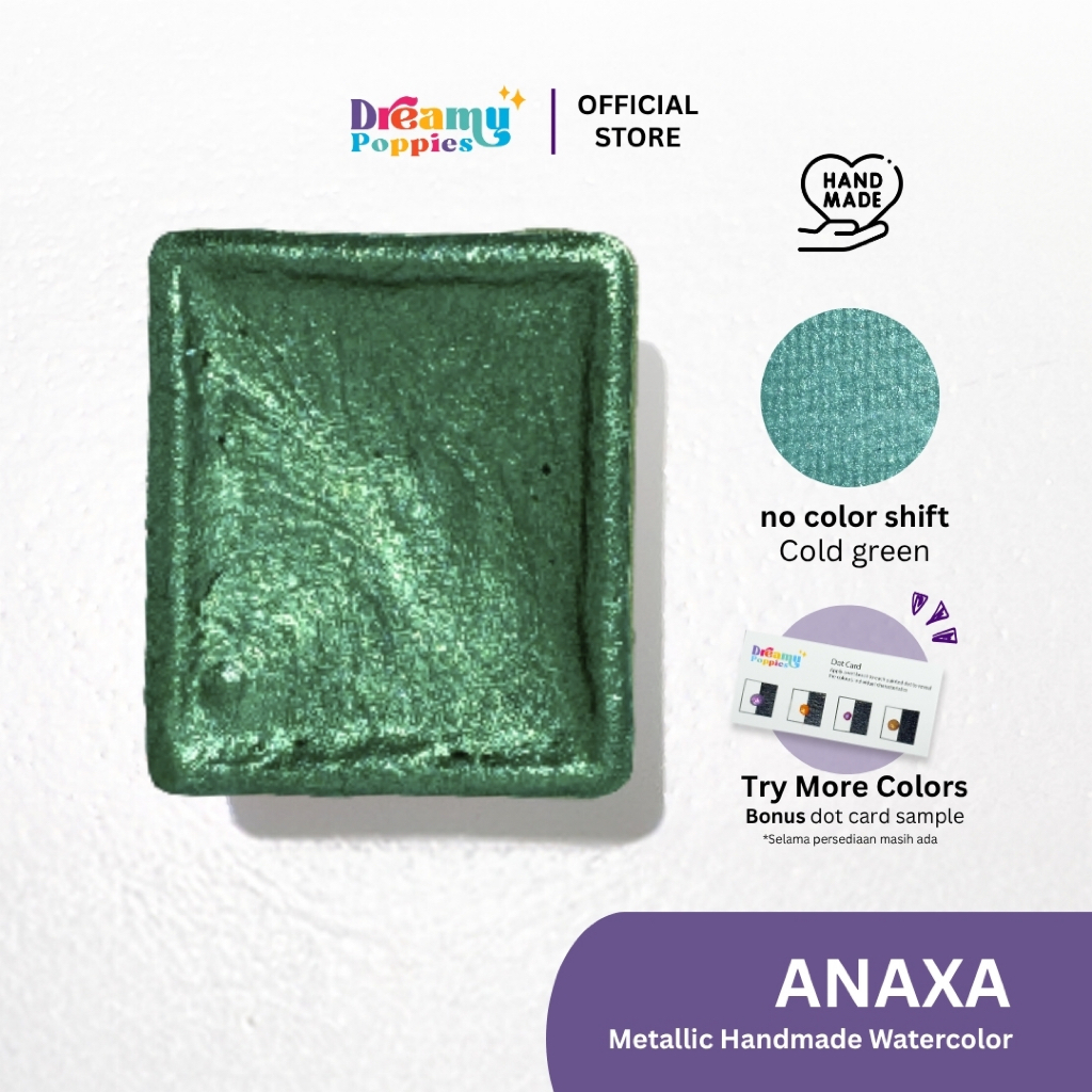 

Dreamy Poppies Anaxa Honkai Star Rail Inspired Handmade Mettalic Watercolor