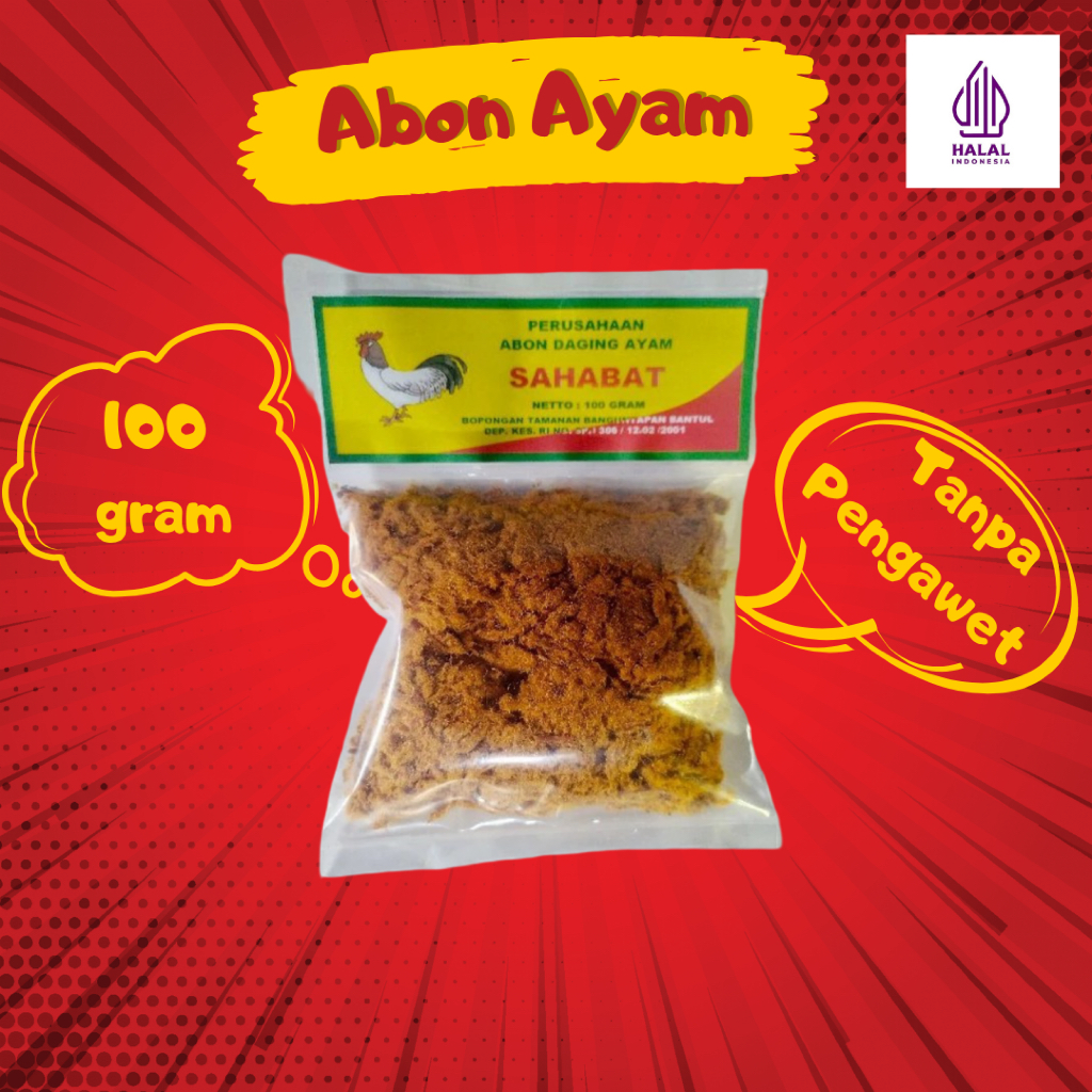 

Abon Ayam Asli Sahabat 100 Gram