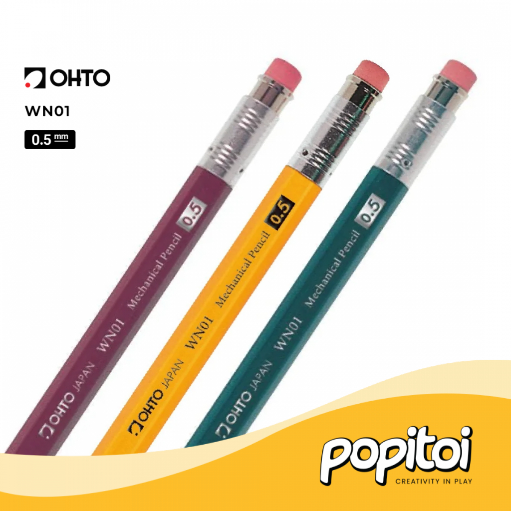 

OHTO WN01 Wooden Shaft Barrel Mechanical Pencil 0.5 mm Pensil Mekanik APS-280E